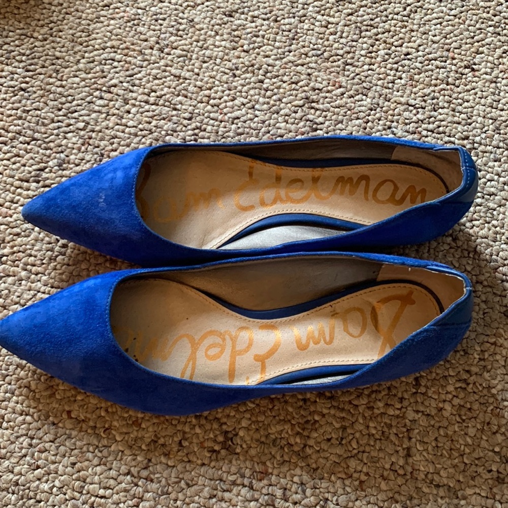 Sam Edelman royal blue suede flats size 6.5